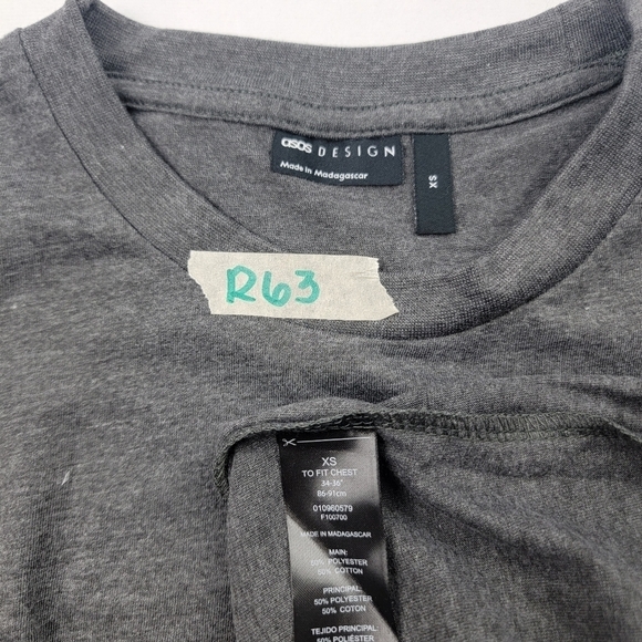 NWOT Asos oversized tapered charcoal crew neck tshirt - Picture 7 of 7